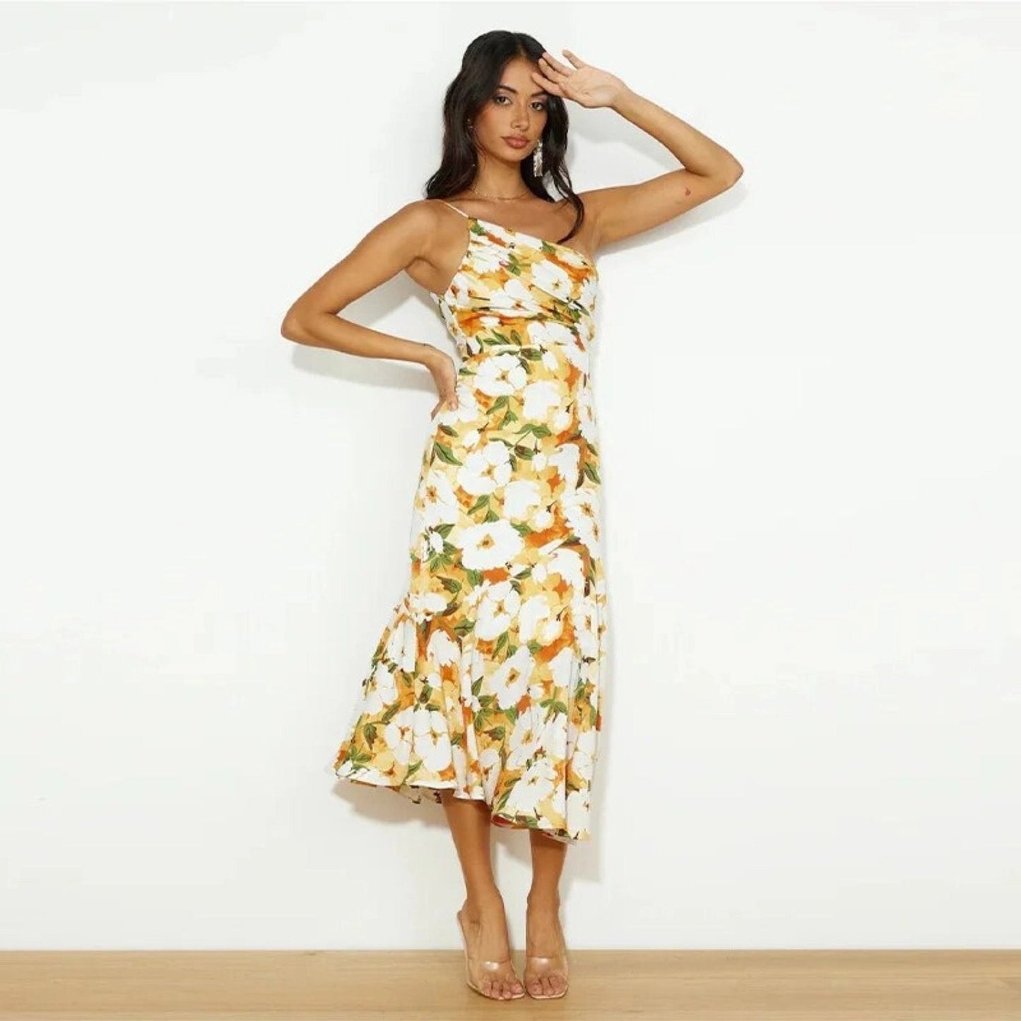 Sienna - Robe asymétrique à motifs floraux pour femme