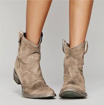 Serena |  Bottes western en daim