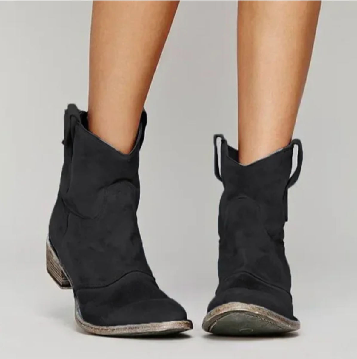 Serena |  Bottes western en daim